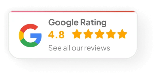 Google rating 4.8 out of 5