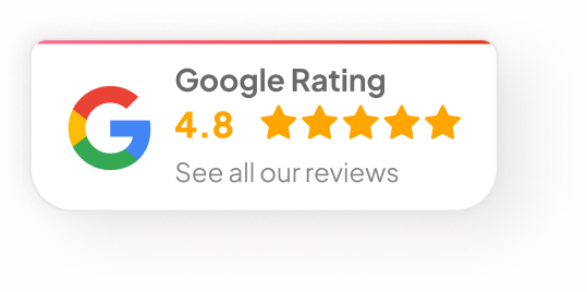 Google rating 4.8 out of 5